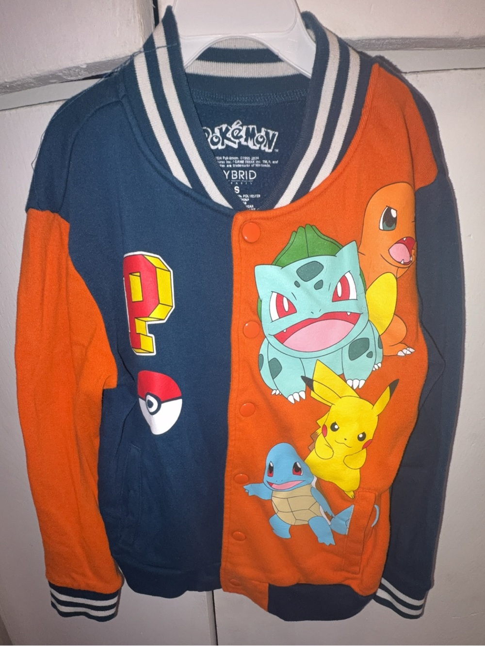 Hybrid Apparel Kids Orange & Navy Pokemon Character Jacket